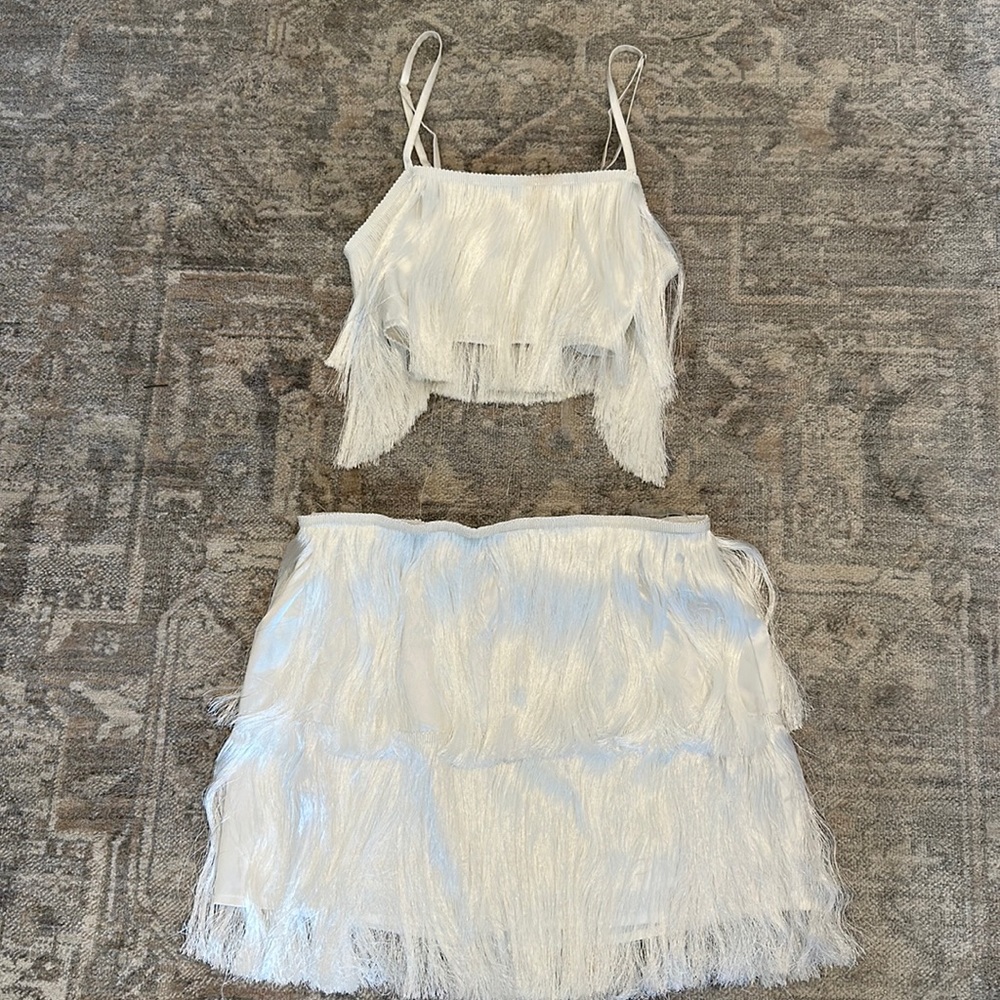 12th tribe white fringe set